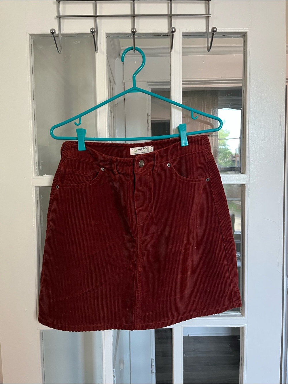 Simons Burgundy Corduroy Mini Skirt